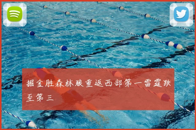 掘金胜森林狼重返西部第一雷霆跌至第三